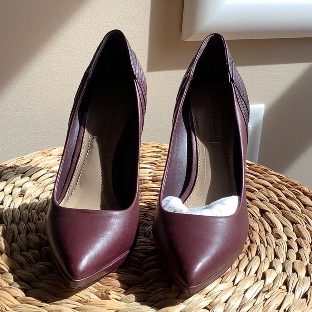 BCBGeneration Eggplant Colored Heels Classic Pointed-Toe Pumps